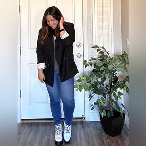 Soda Lug Combat White Boots with side zipper